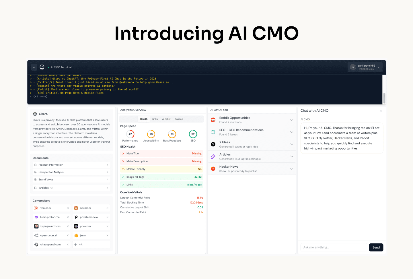 Okara AI CMO