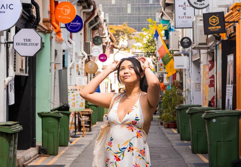 Vivien Beduya in Haji Lane