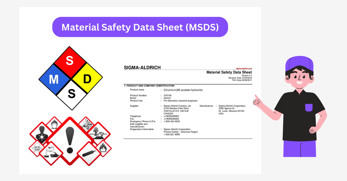 Msds Example Matrix Customs Clearance Tentang Msds Material Safety Data Sheet Material