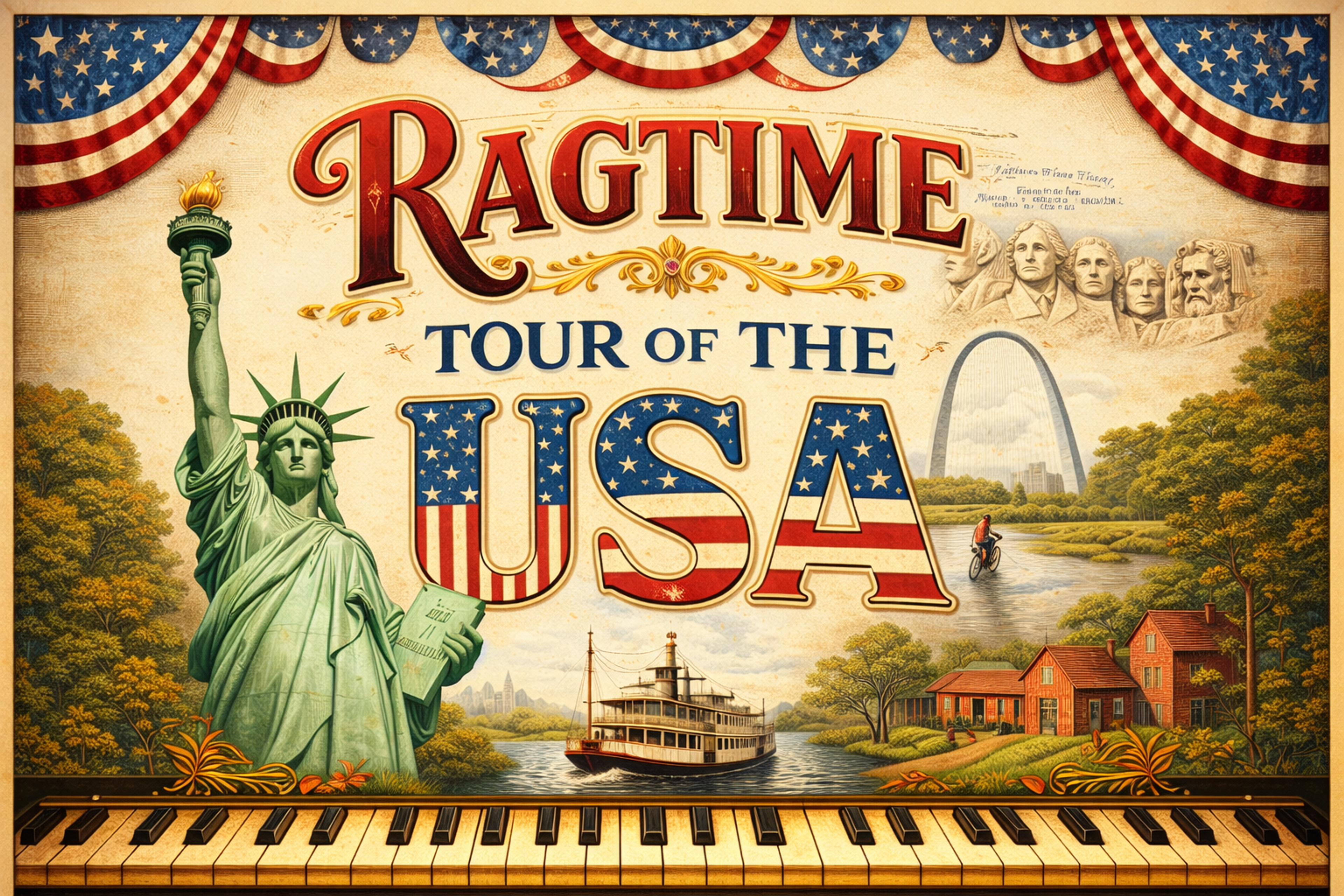 The United States at 250: 
A Ragtime Tour