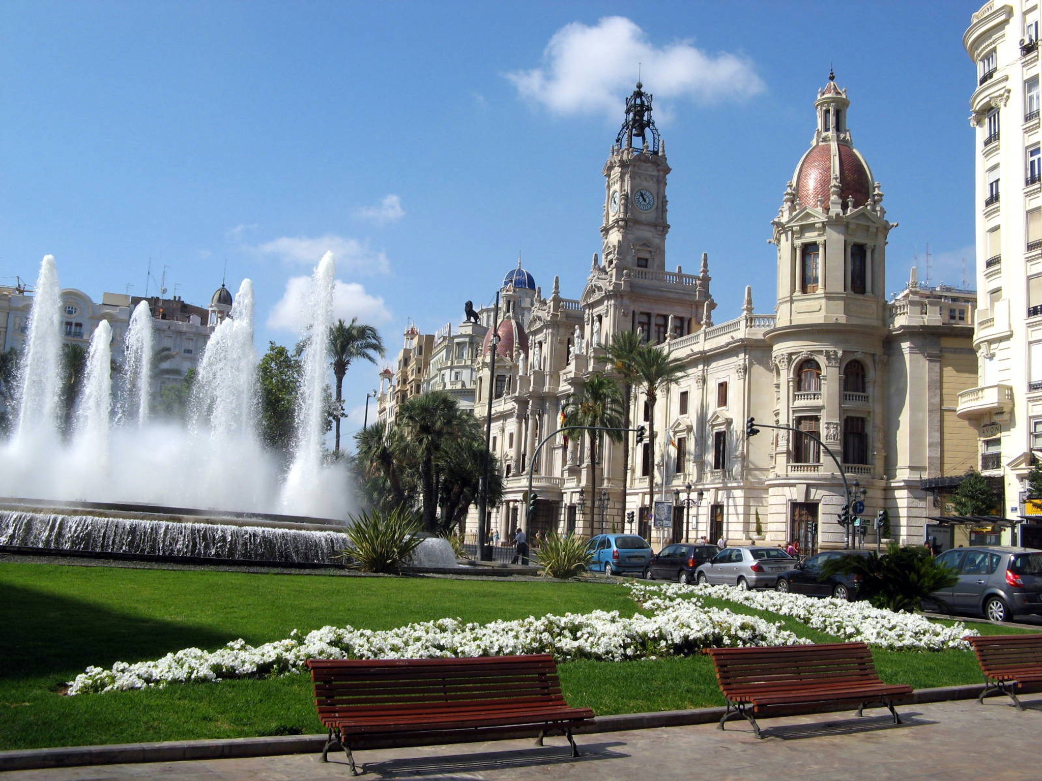Plaza Ayuntamiento i Valencia