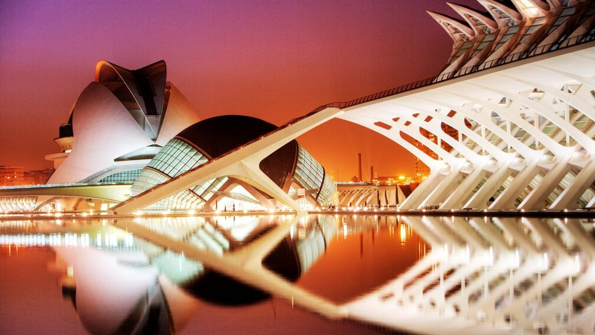 Futuristisk byggnad i Valencia