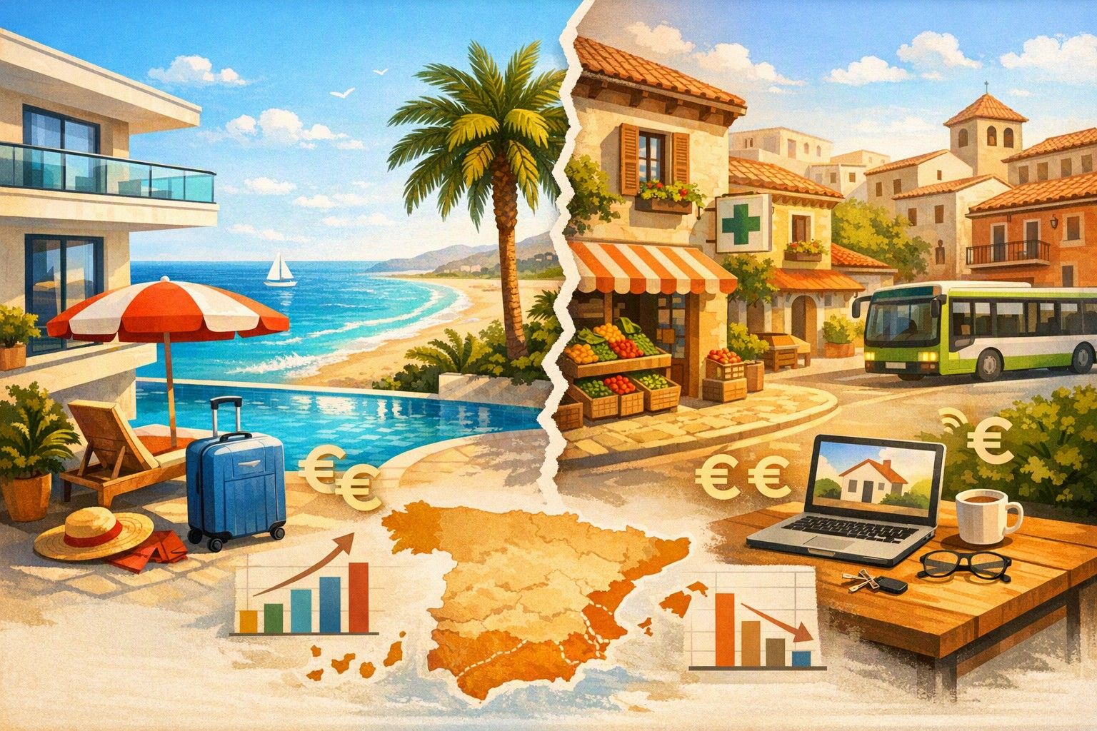 Strandlägenhet eller stadslägenhet i Spanien