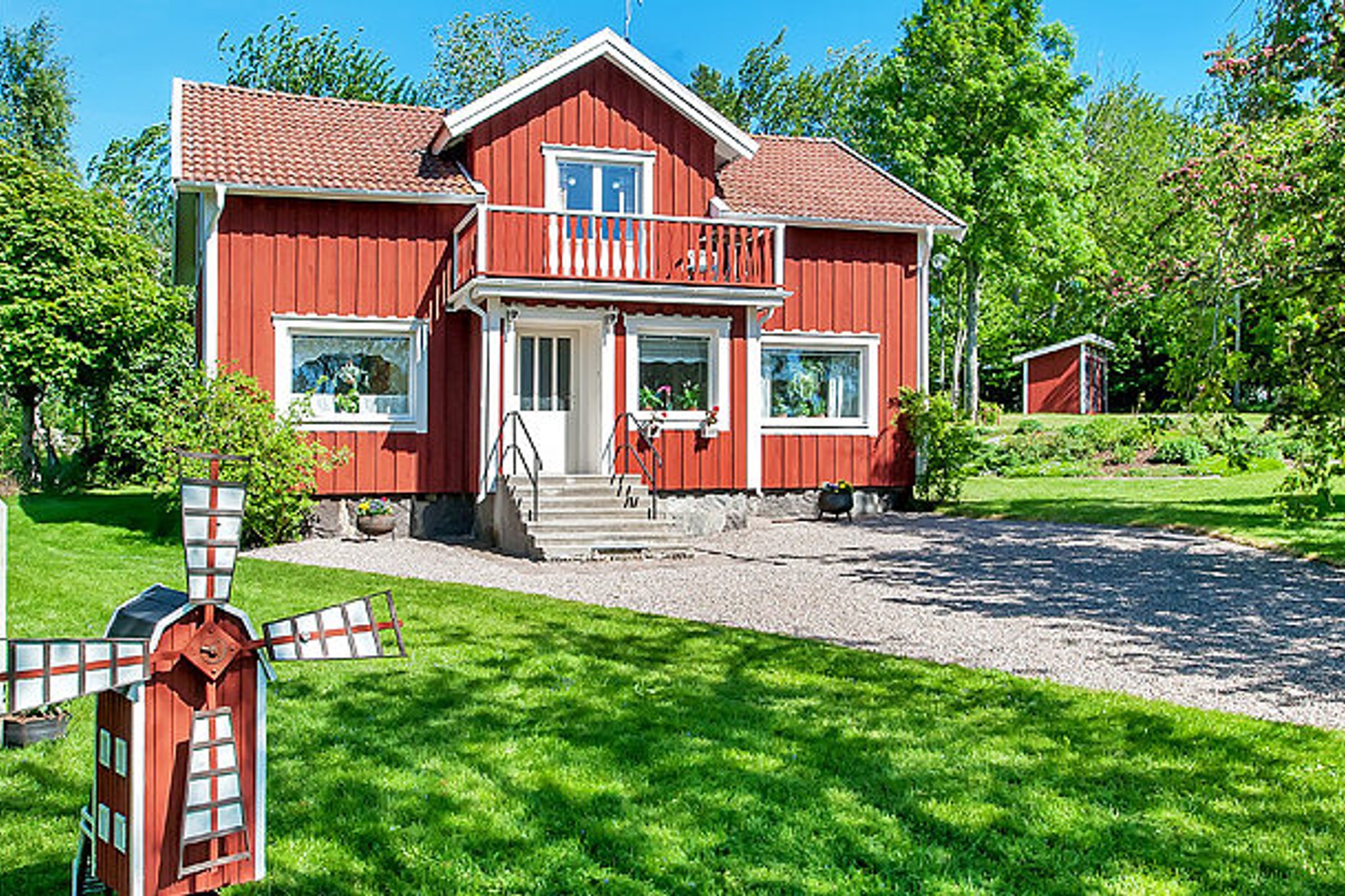 Rött fritidshus