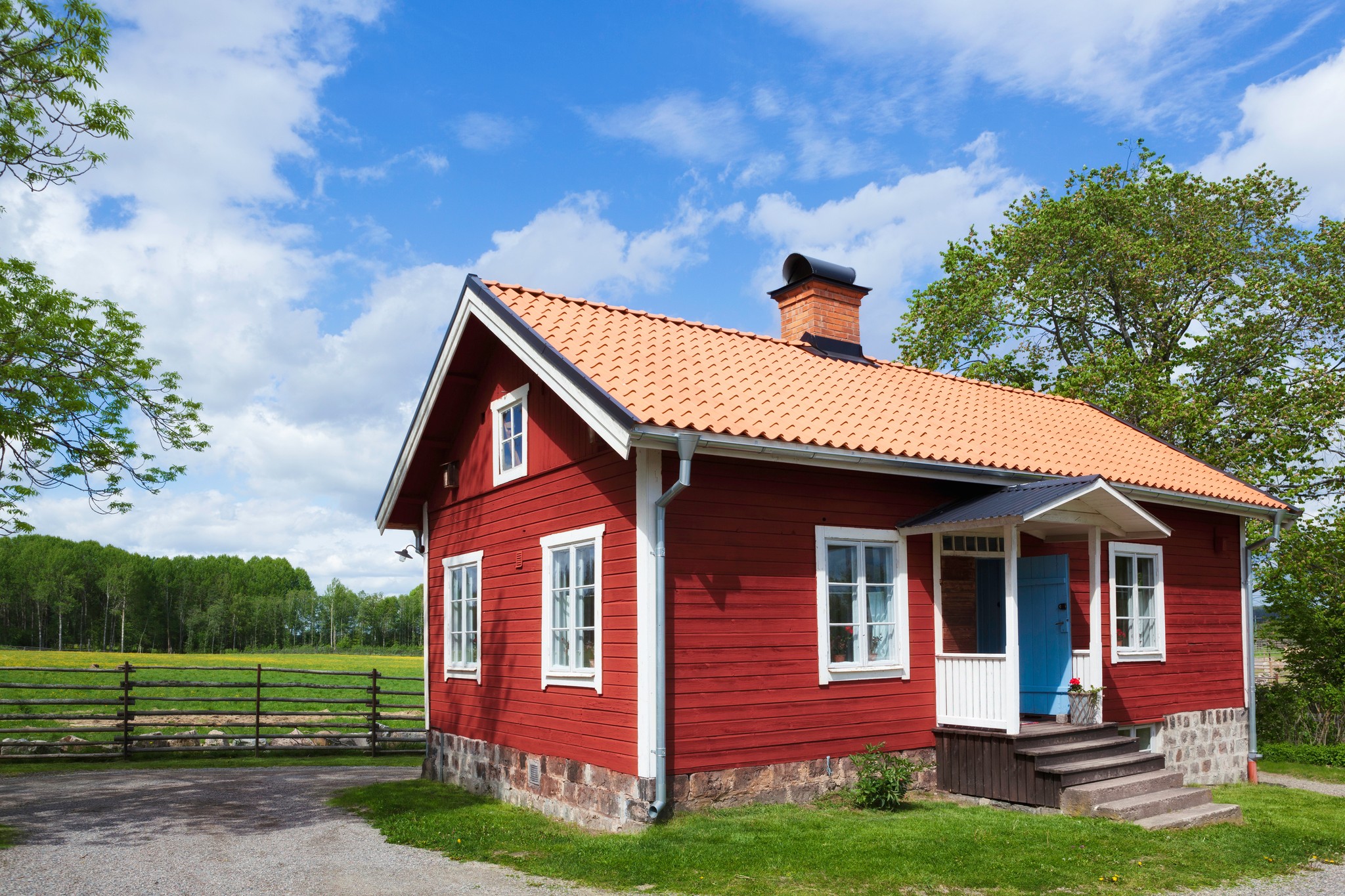 Rött sommarhus