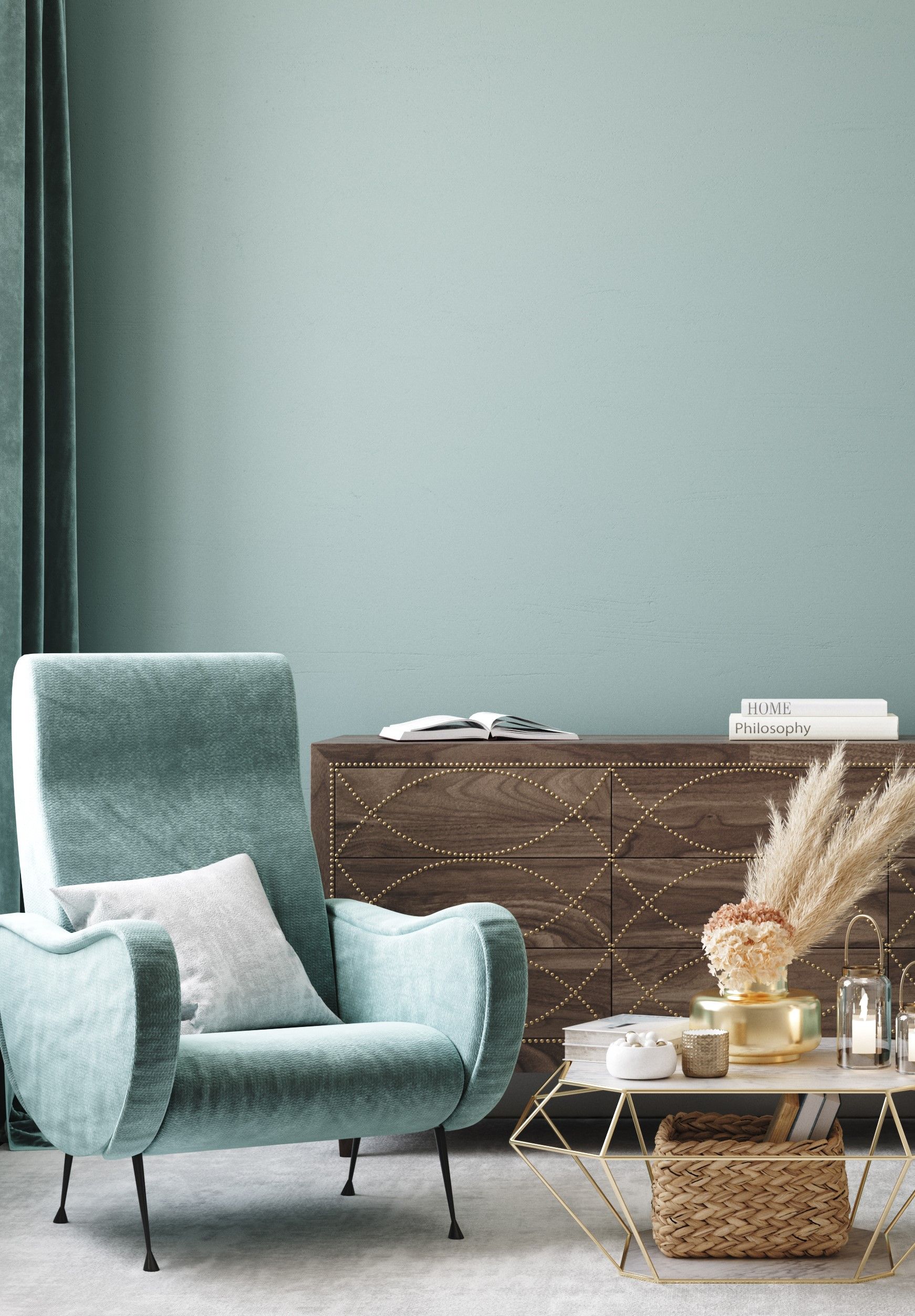 Inredning med sköna fåtöljer