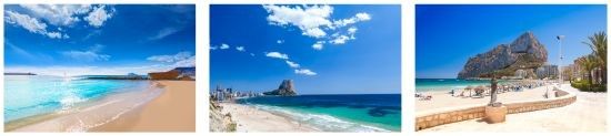 Strandbilder från Calpe