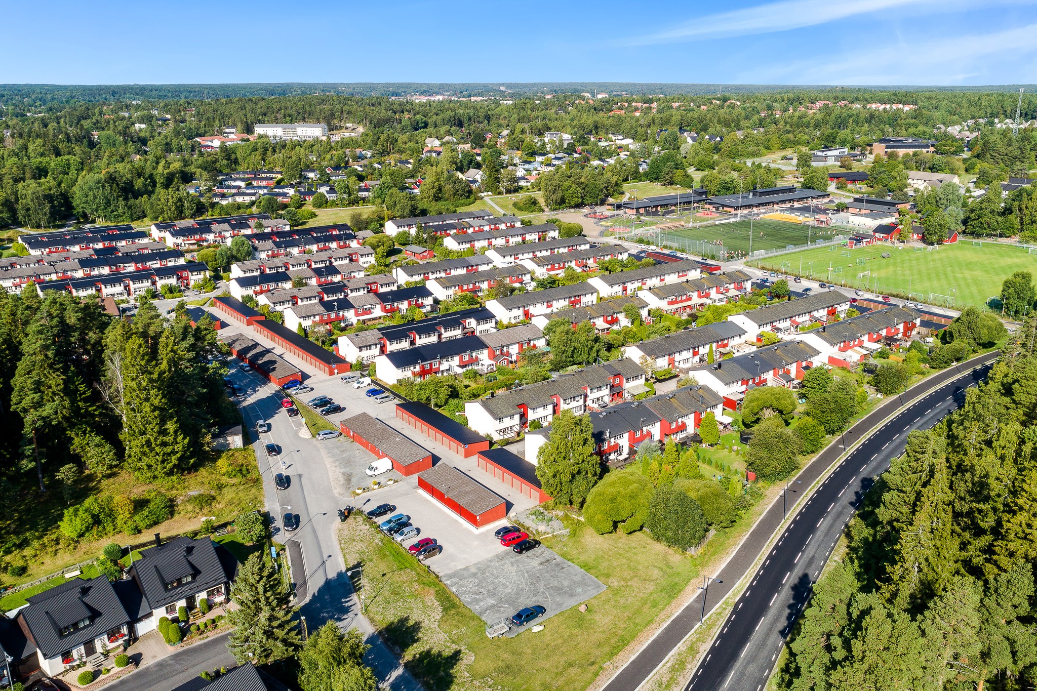 Flygfoto Margaretelund