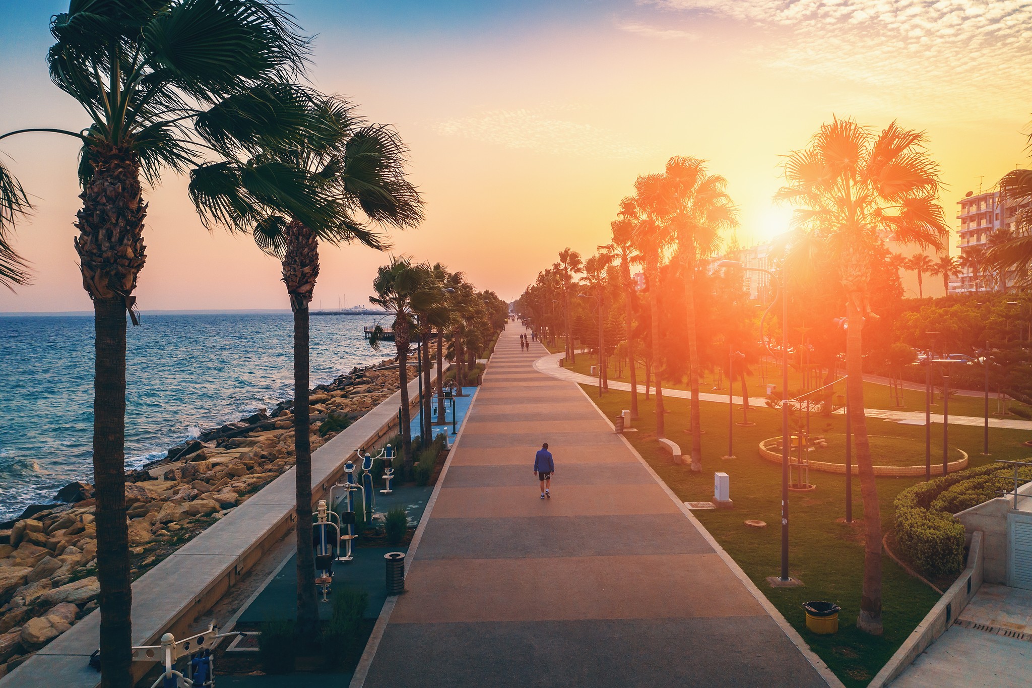 Strandpromenad i Limassol