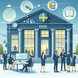 Fasadbild av en svensk bank