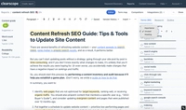 10 Step Checklist For SEO Content Editing with Guided Reports 