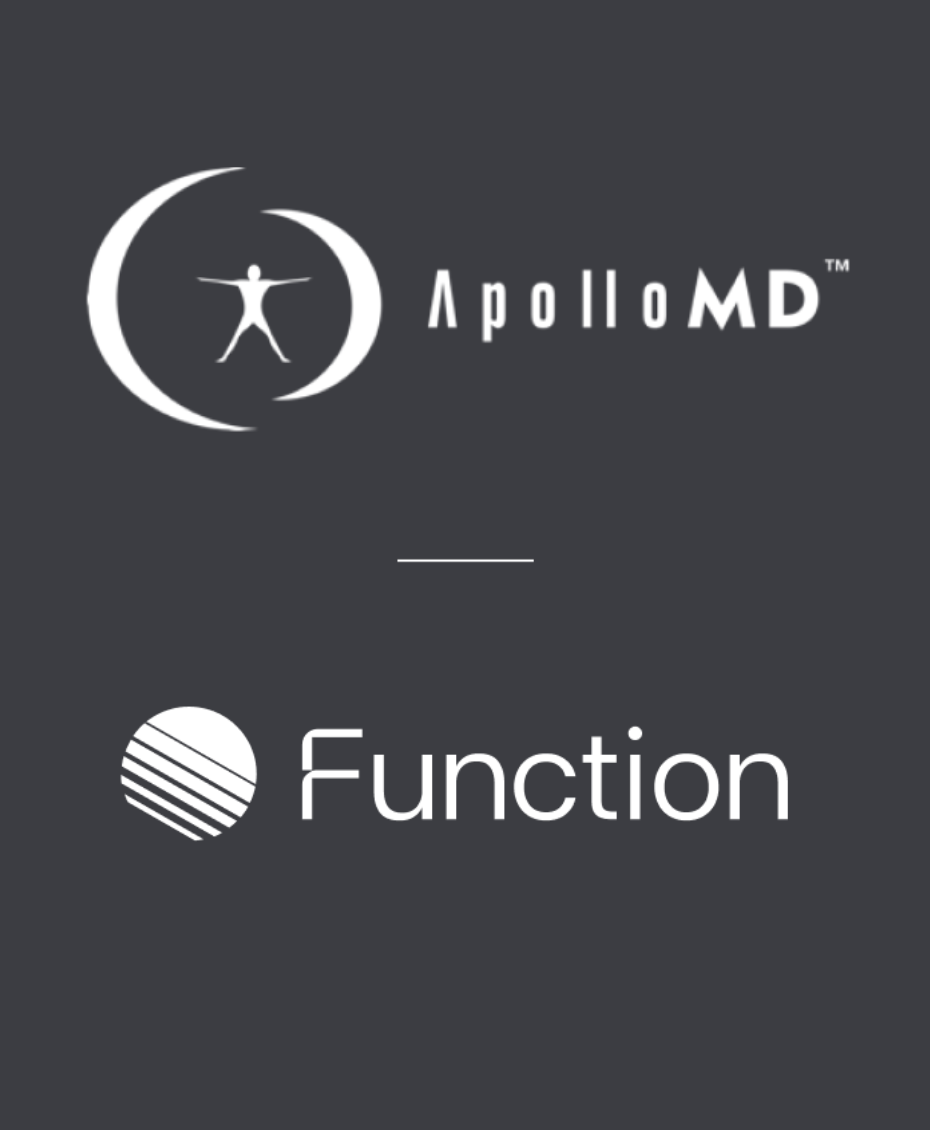 ApolloMD (Leadership) and Function partnership graphic