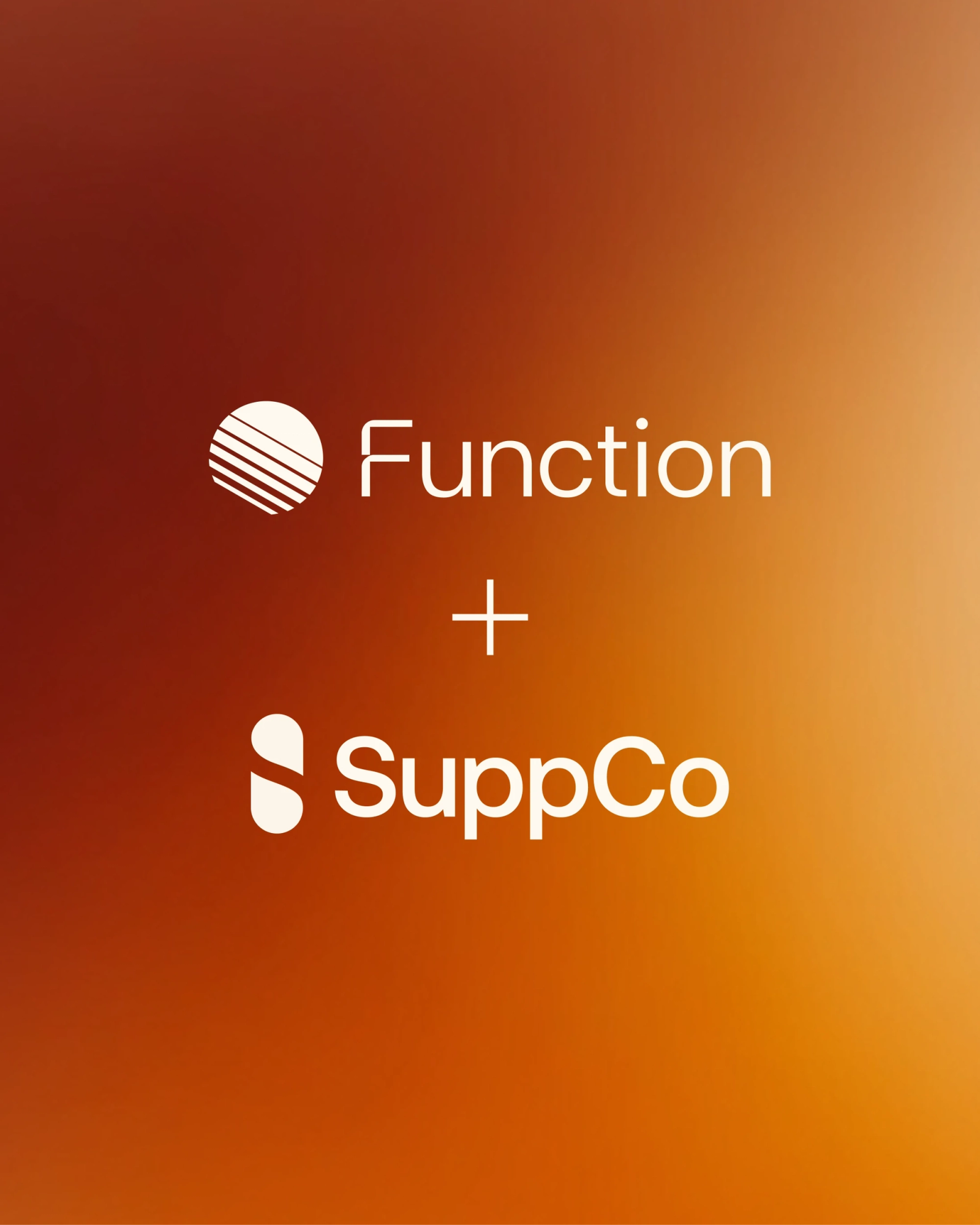 SuppCo and Function logo lockup