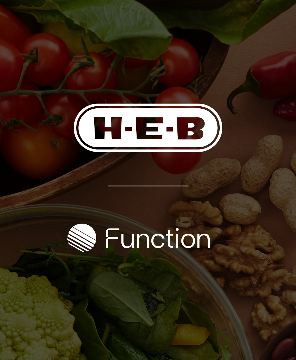 H-E-B and Function logo lockup