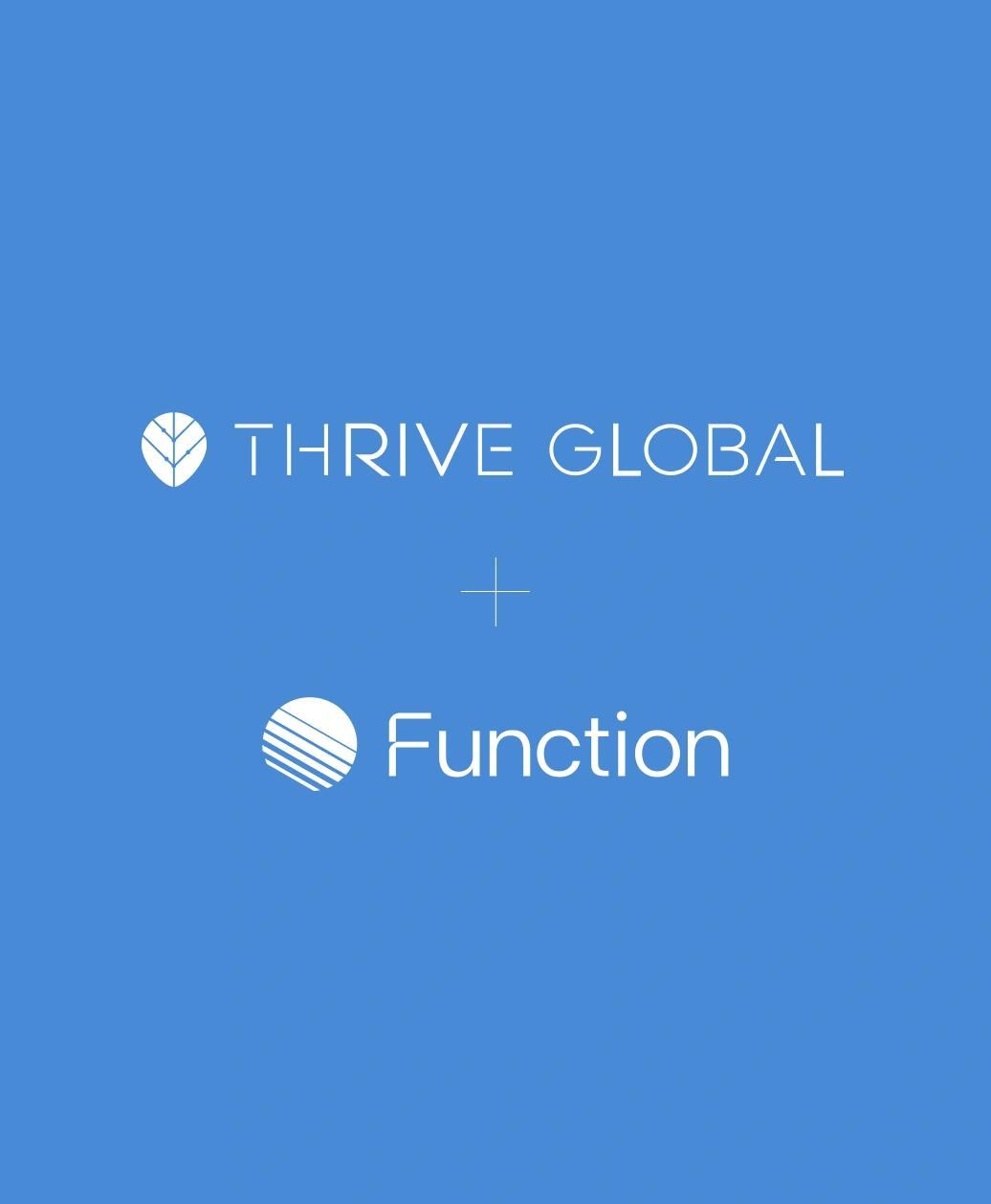 Thrive Global and Function logo lockup
