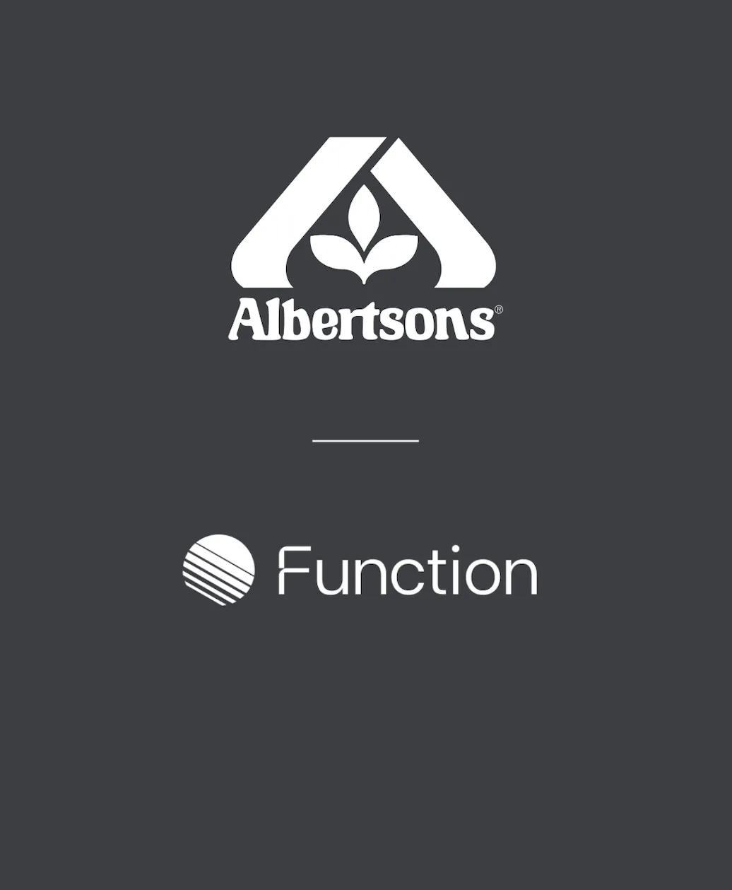 Albertsons and Function partnership graphic