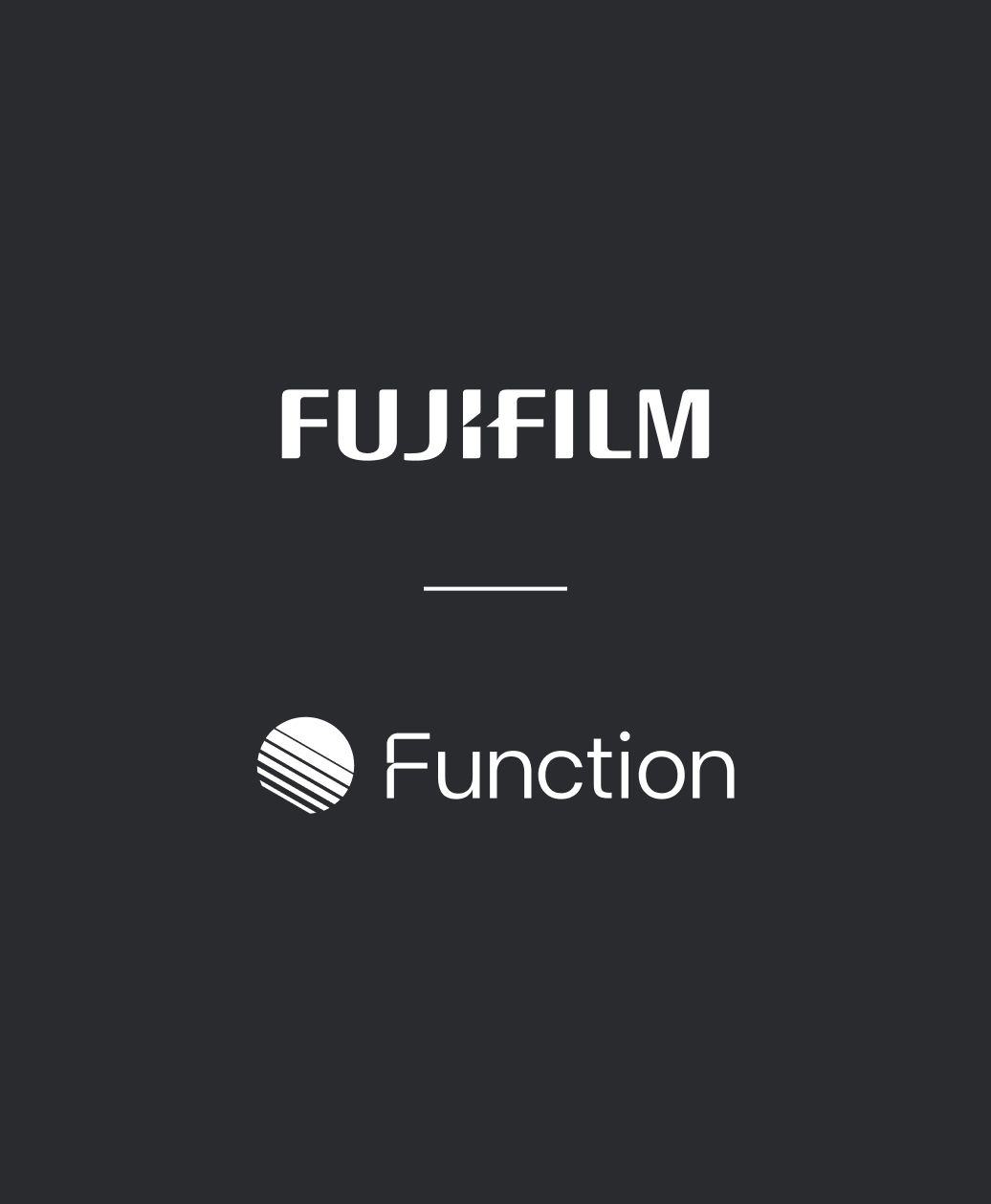 Fujifilm and Function logo lockup