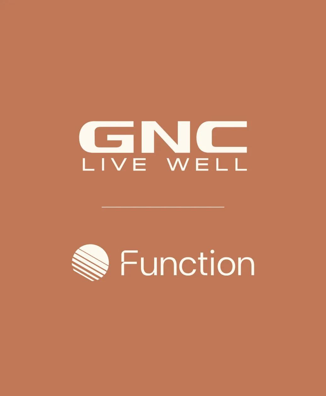 GNC and Function logo lockup