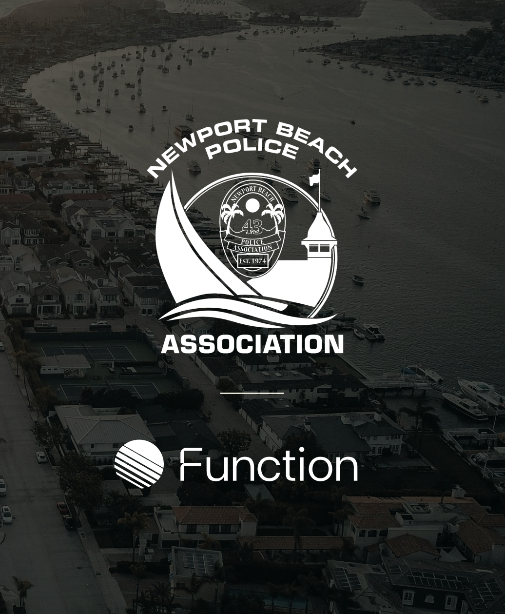 Newport Beach Police Association and Function logo lockup