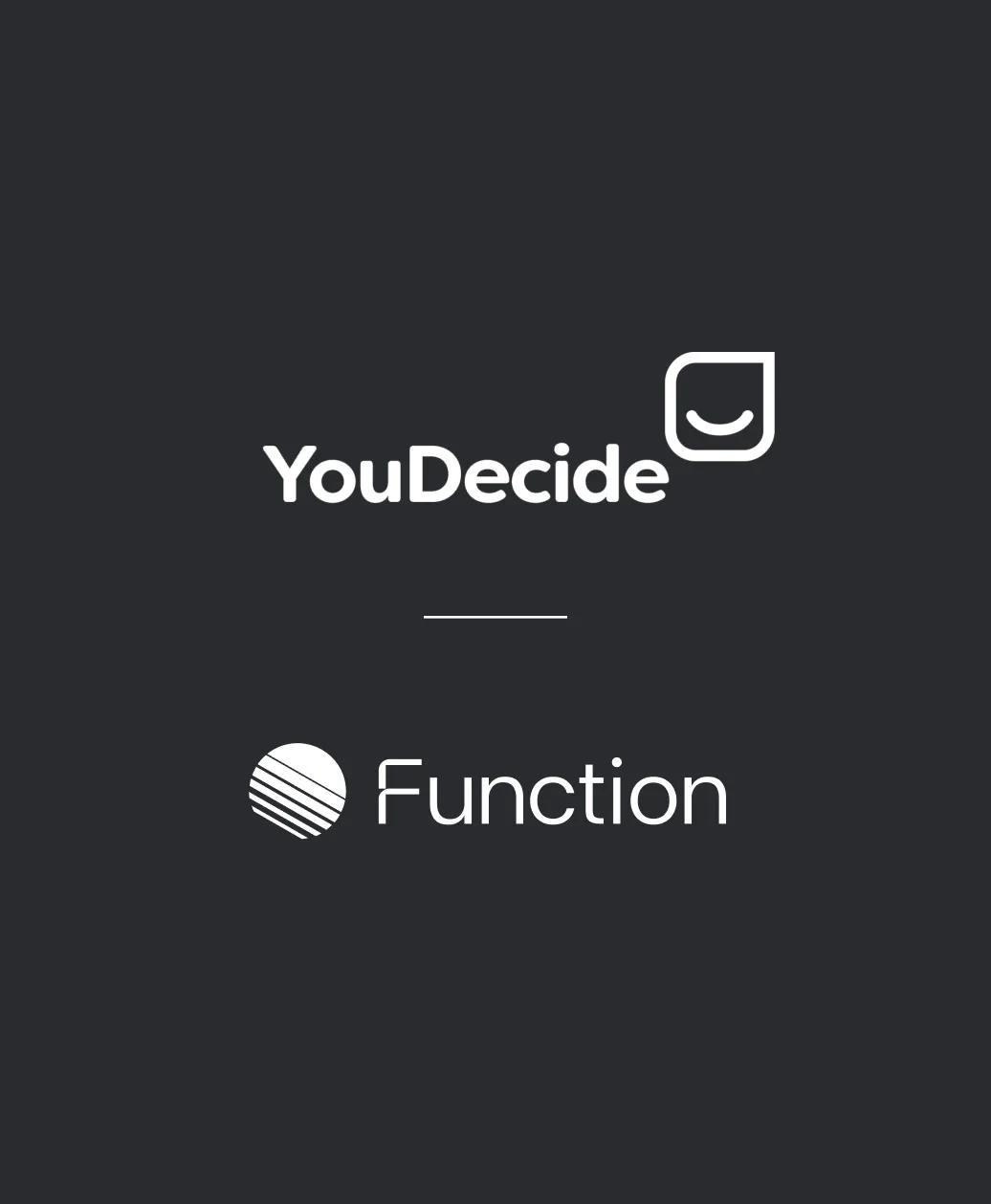 YouDecide and Function logo lockup