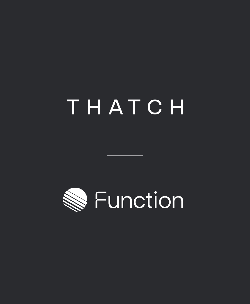 Thatch and Function logo lockup