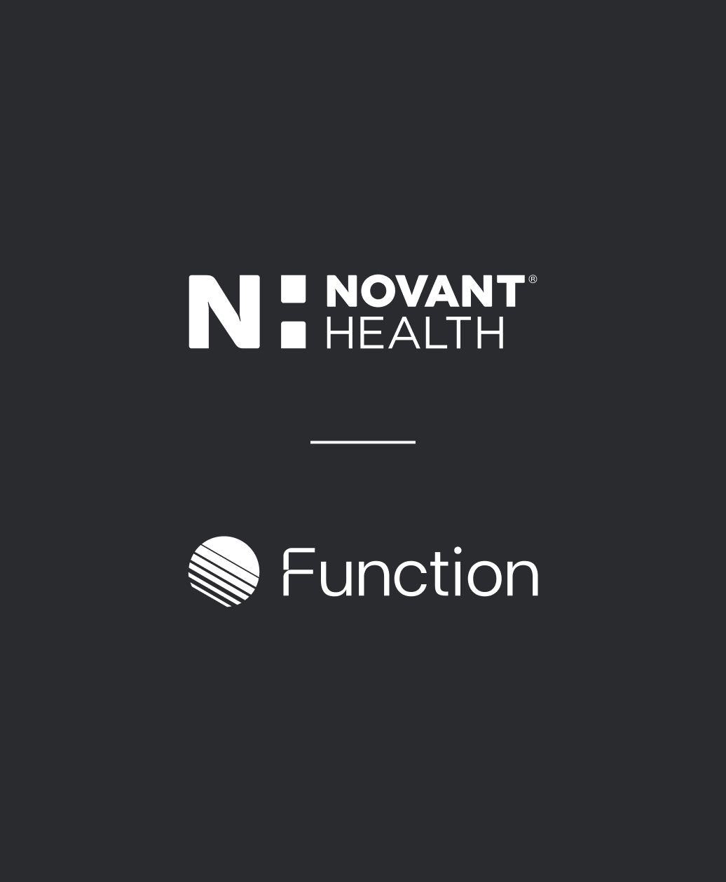 Novant Health and Function logo lockup
