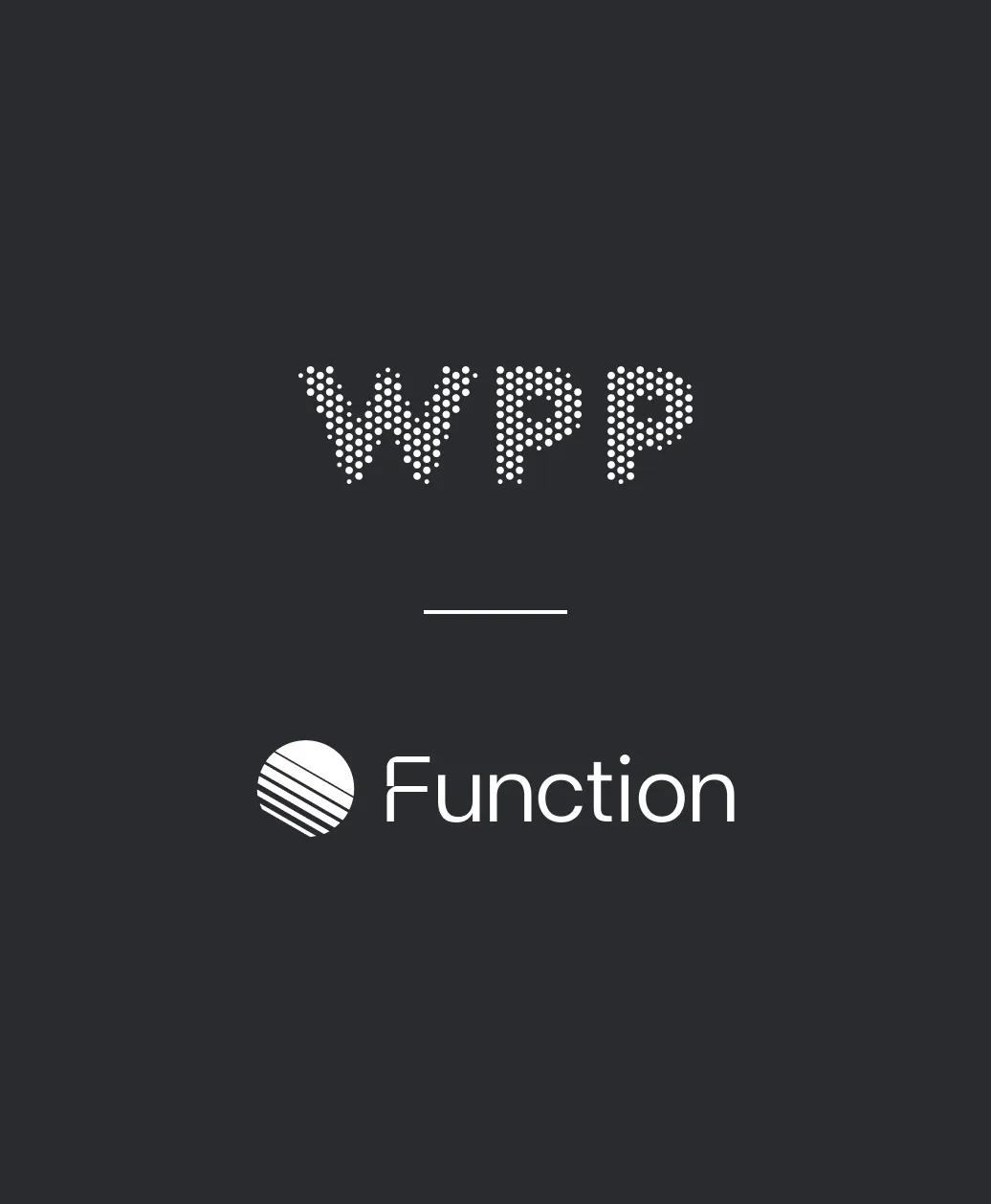 WPP and Function logo lockup