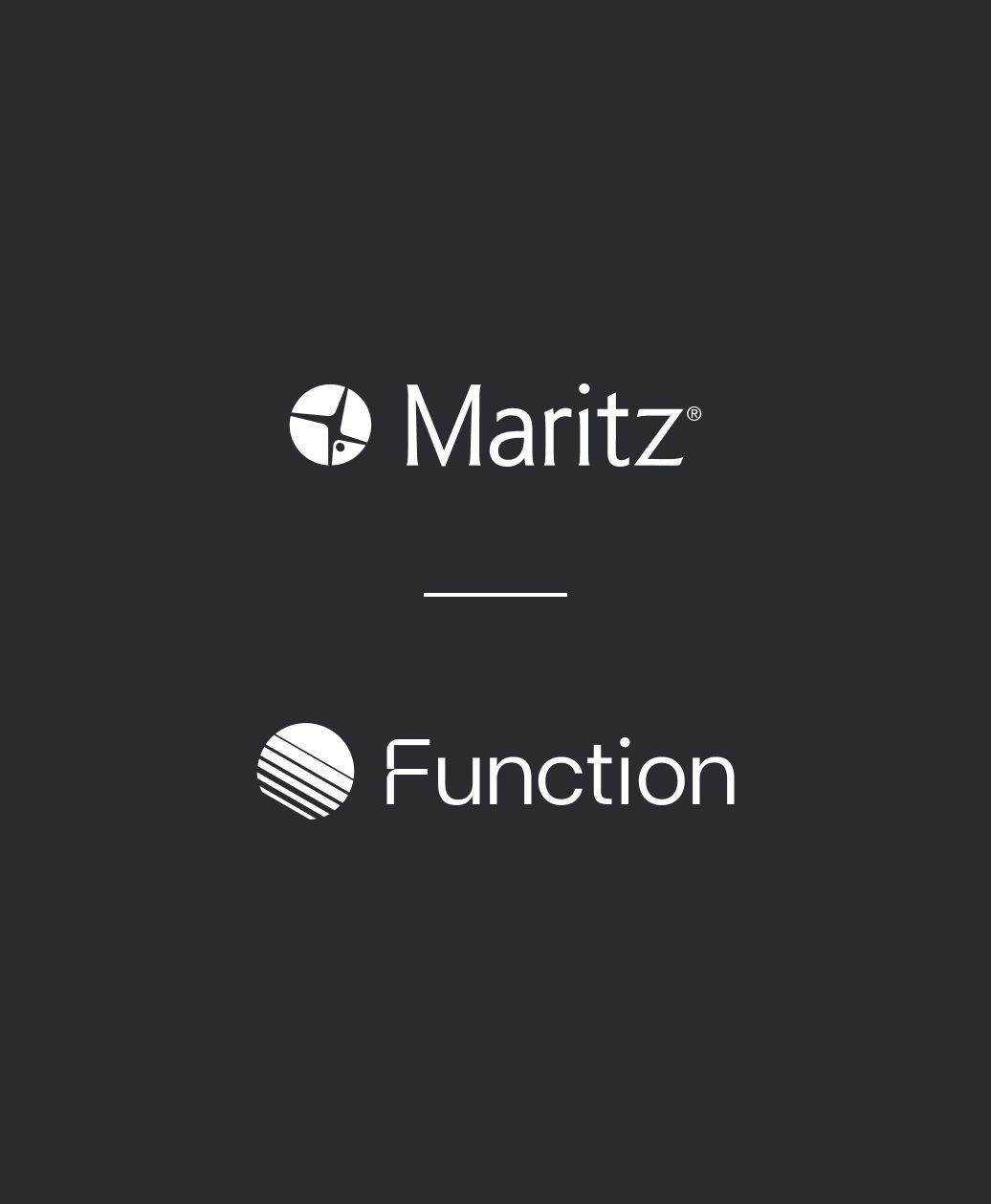 Maritz and Function logo lockup
