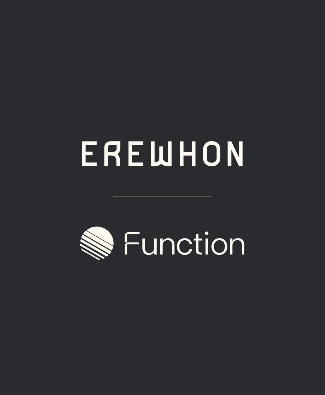 Erewhon Members and Function logo lockup