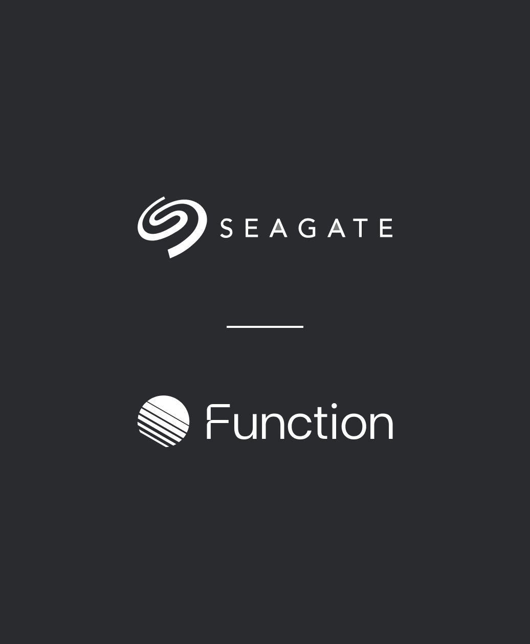 Seagate and Function logo lockup