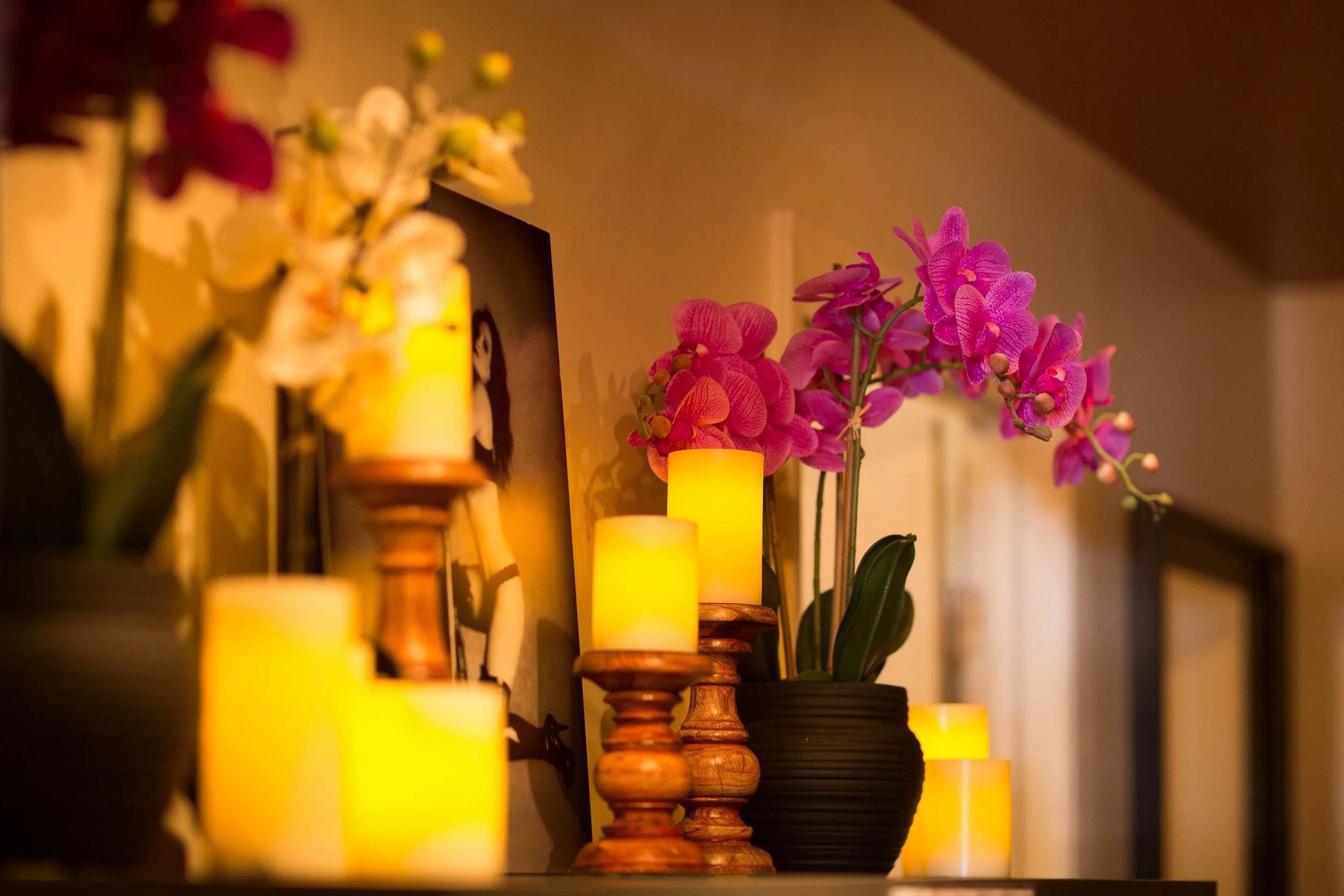 Candlelight in the studio