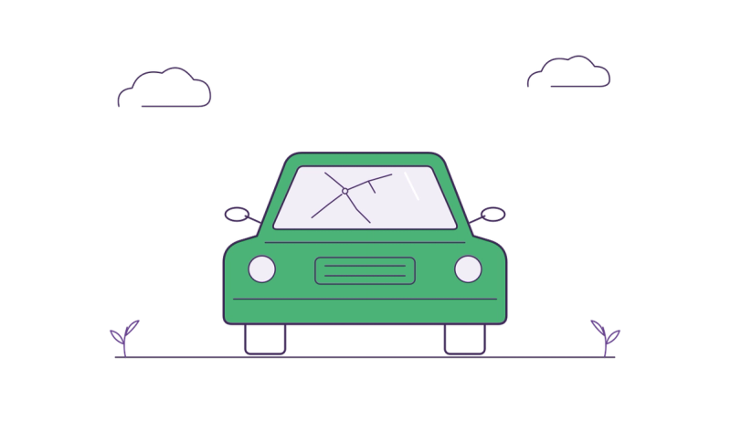 Illustration for Does Car Insurance Cover Windshield Replacement Costs?