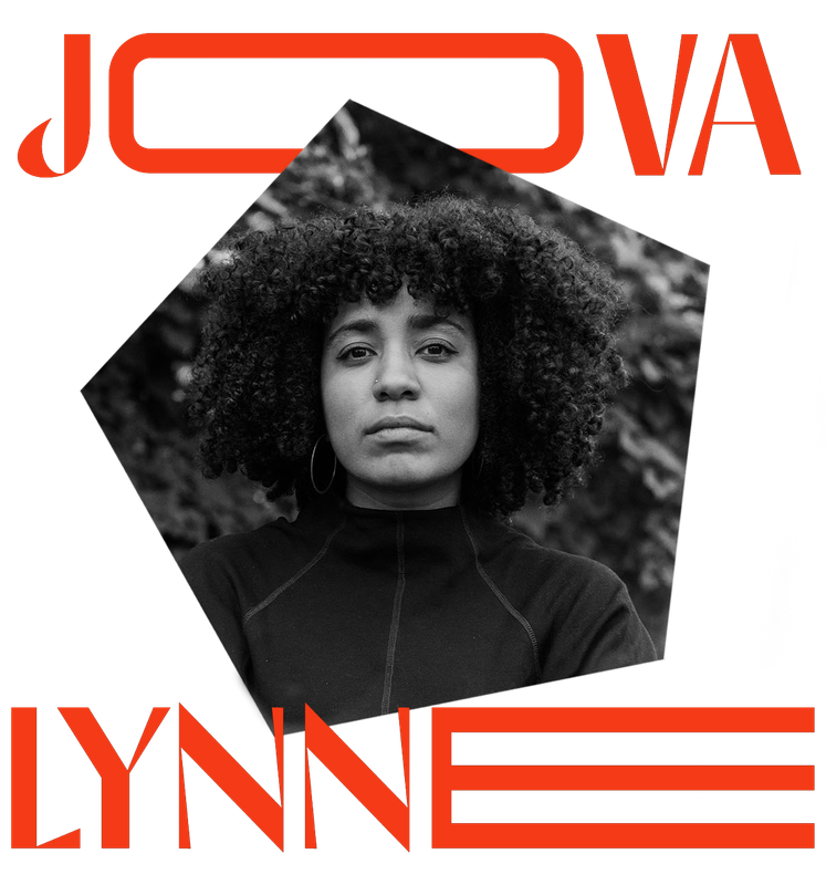 a black adn white photo of jova lynne