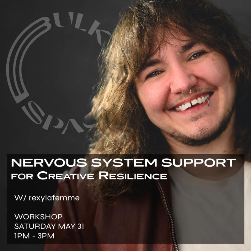 a poster for nervous system support for creative resilience