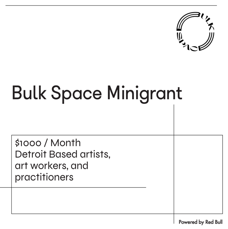 a poster for bulk space minigrant that is powered by red bull
