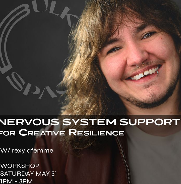 a poster for nervous system support for creative resilience