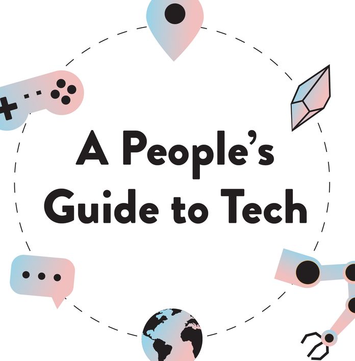 a people 's guide to tech logo with a circle of icons around it .