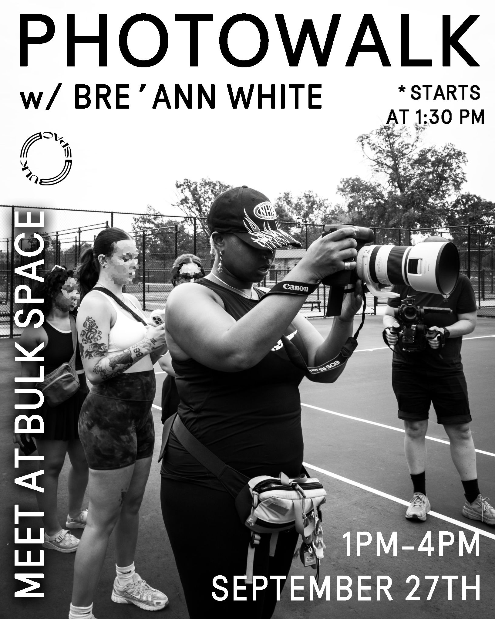 an advertisement for meet at bulk space on september 27th