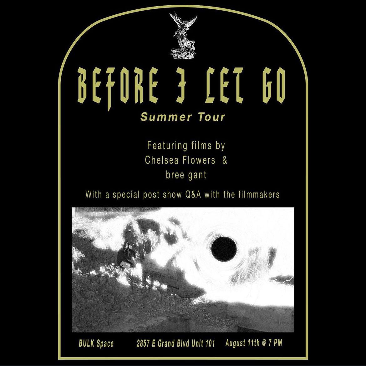 a poster for a summer tour featuring films by chelsea flowers and bree gant