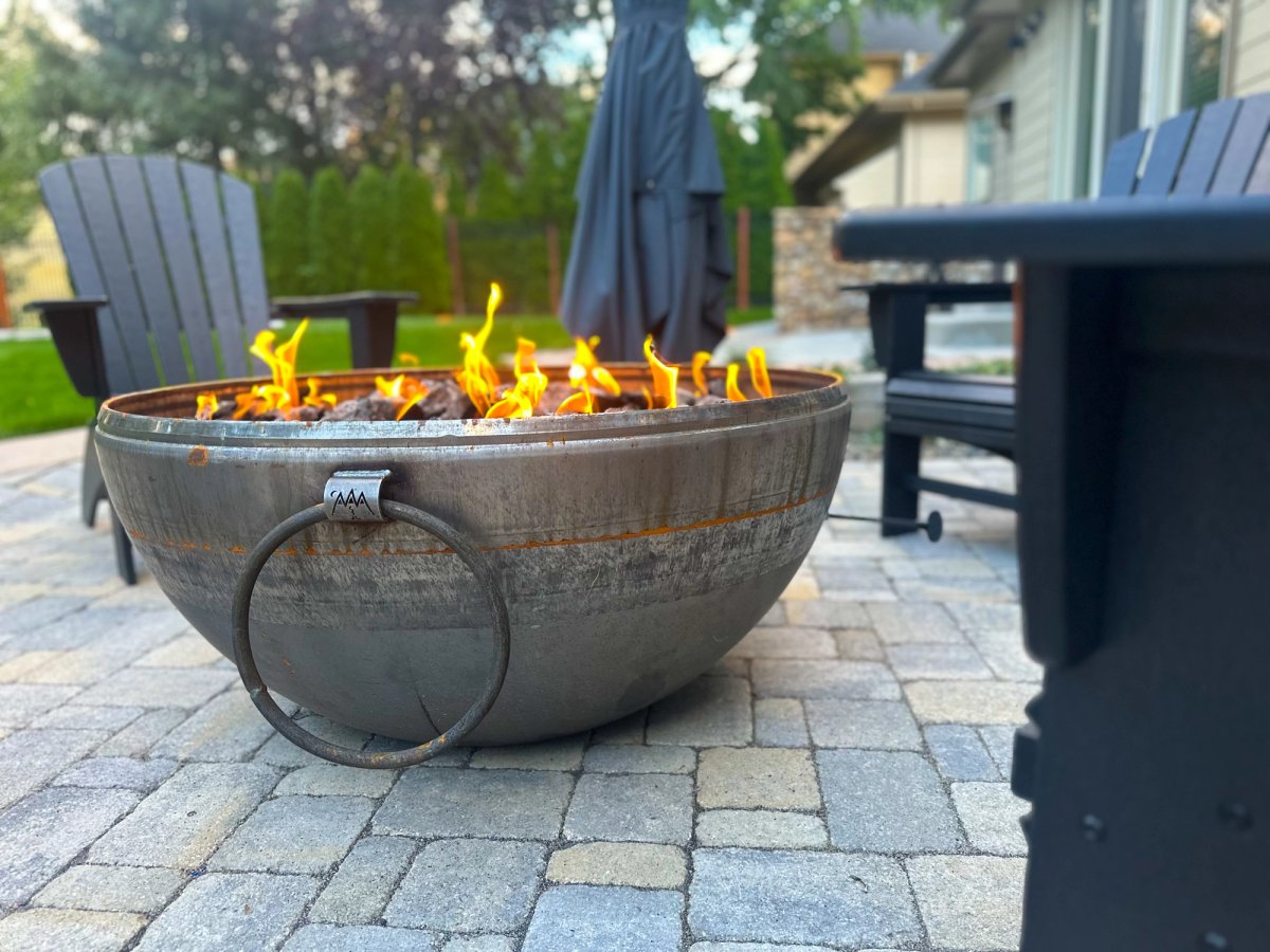 backyard entertaining space