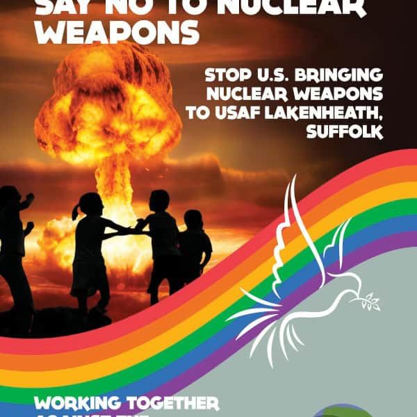 NH #719: US Nukes in England?!? 10-Day Lakenheath Peace Camp Opposes US Nuclear Weapons on UK RAF Base - Angie Zelter