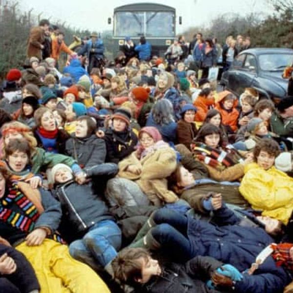 NH #719: US Nukes in England?!? 10-Day Lakenheath Peace Camp Opposes US Nuclear Weapons on UK RAF Base - Angie Zelter