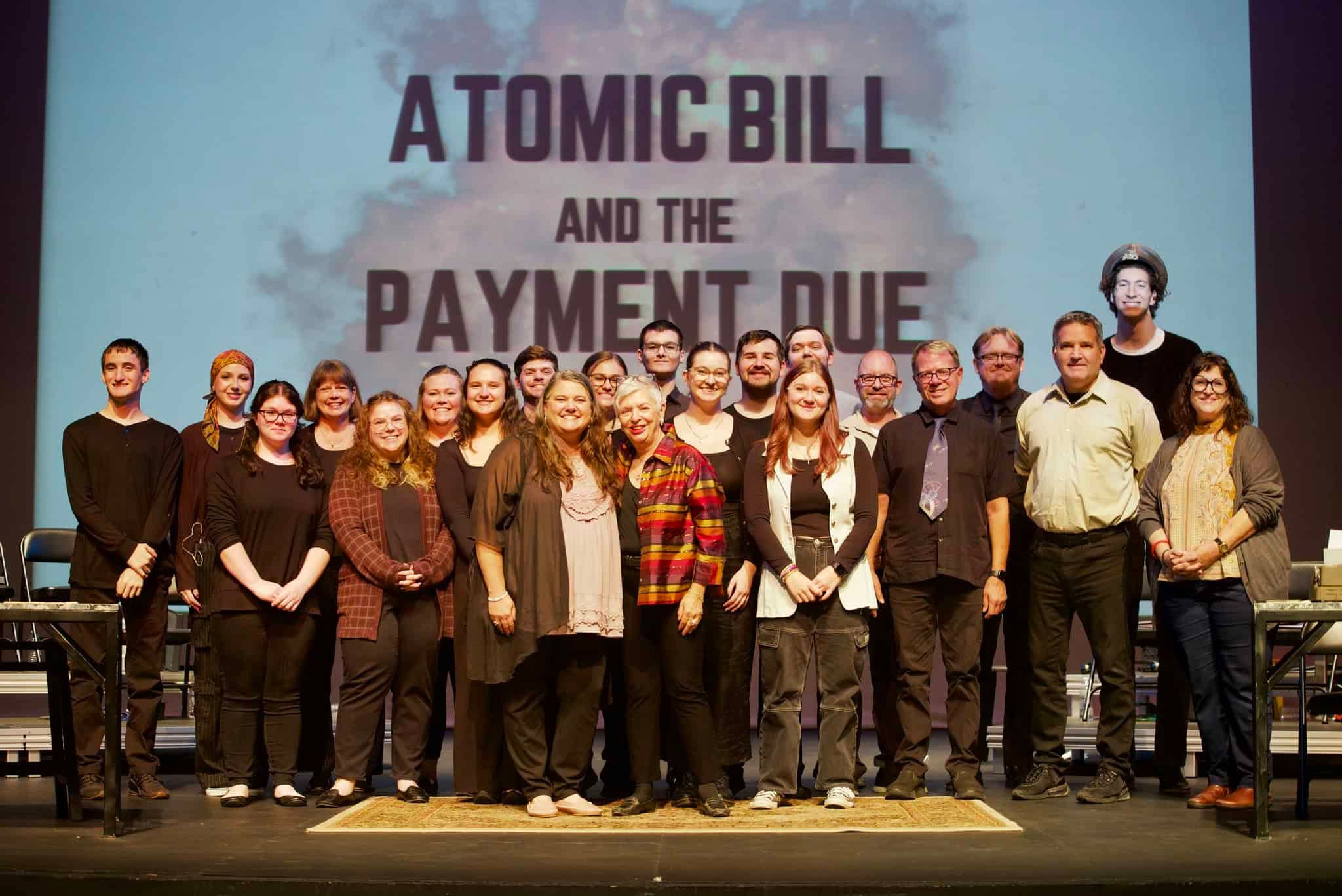 NH #743: SPECIAL!  Libbe's play ATOMIC BILL AND THE PAYMENT DUE a Smash at the Wilmington College Peace Resource Center