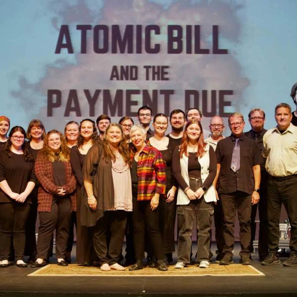 NH #743: SPECIAL! Libbe's play ATOMIC BILL AND THE PAYMENT DUE a Smash at the Wilmington College Peace Resource Center