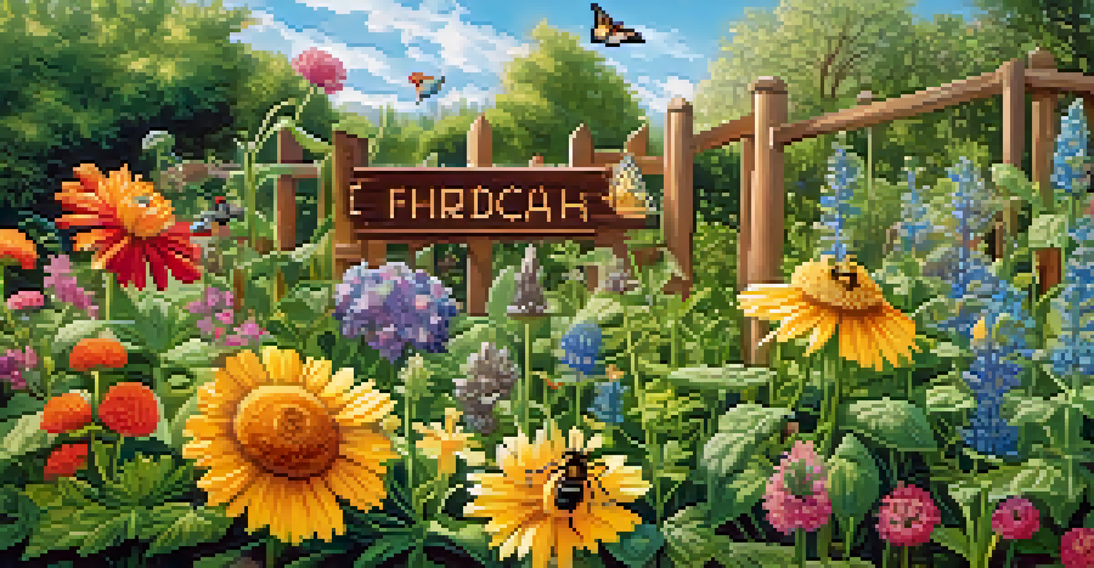 A lively outdoor garden filled with medicinal herbs and plants, showcasing nature's bounty and the essence of naturopathy.