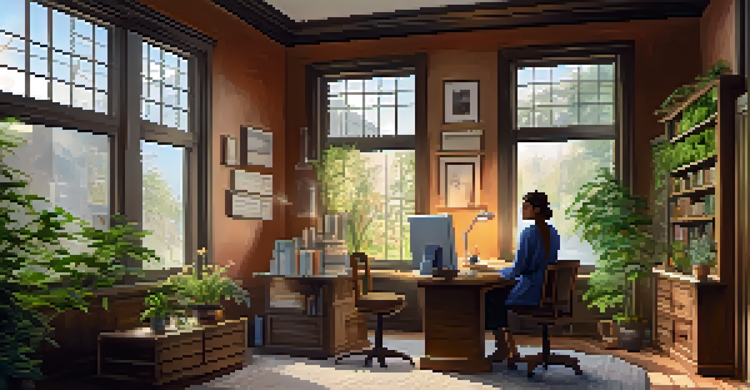 A naturopathic practitioner and patient engaged in a consultation surrounded by herbal remedies.