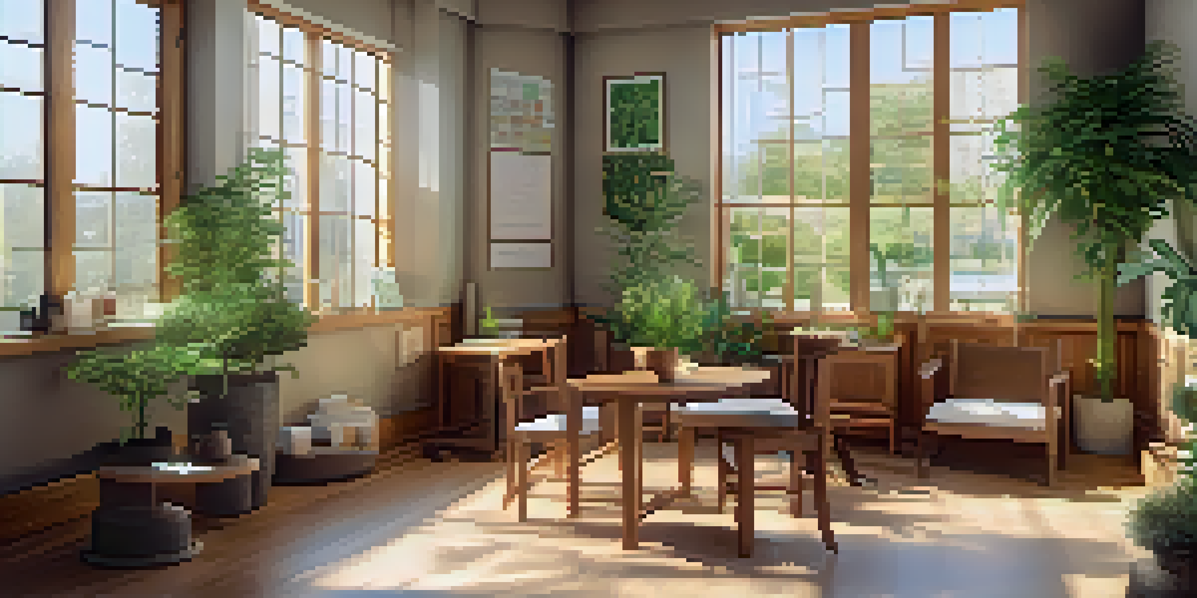 A bright and calming naturopathic clinic with wooden furniture and plants, where a practitioner is consulting with a patient.