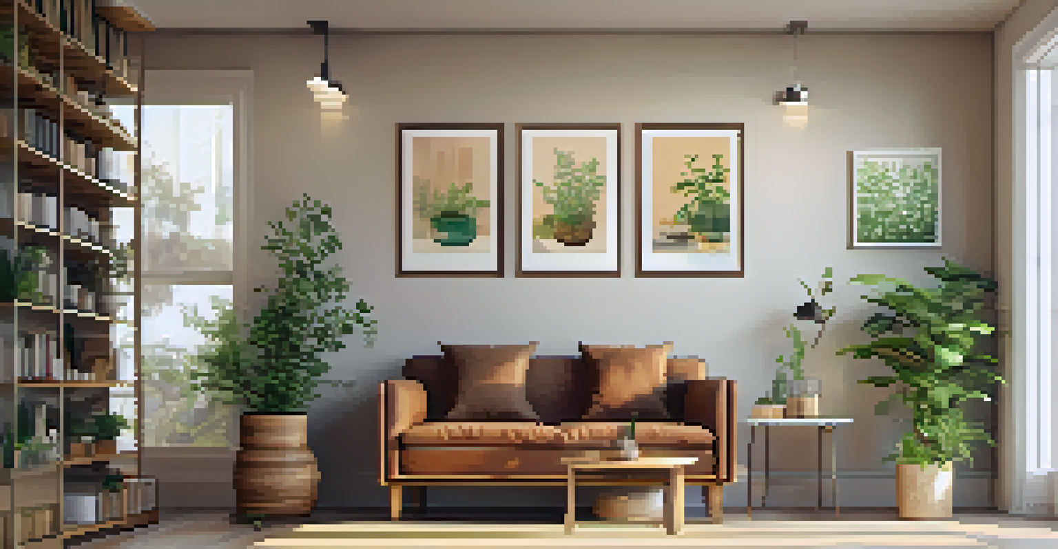 A cozy wellness corner in a naturopathic clinic, featuring an armchair, herbal supplements, and soft lighting.