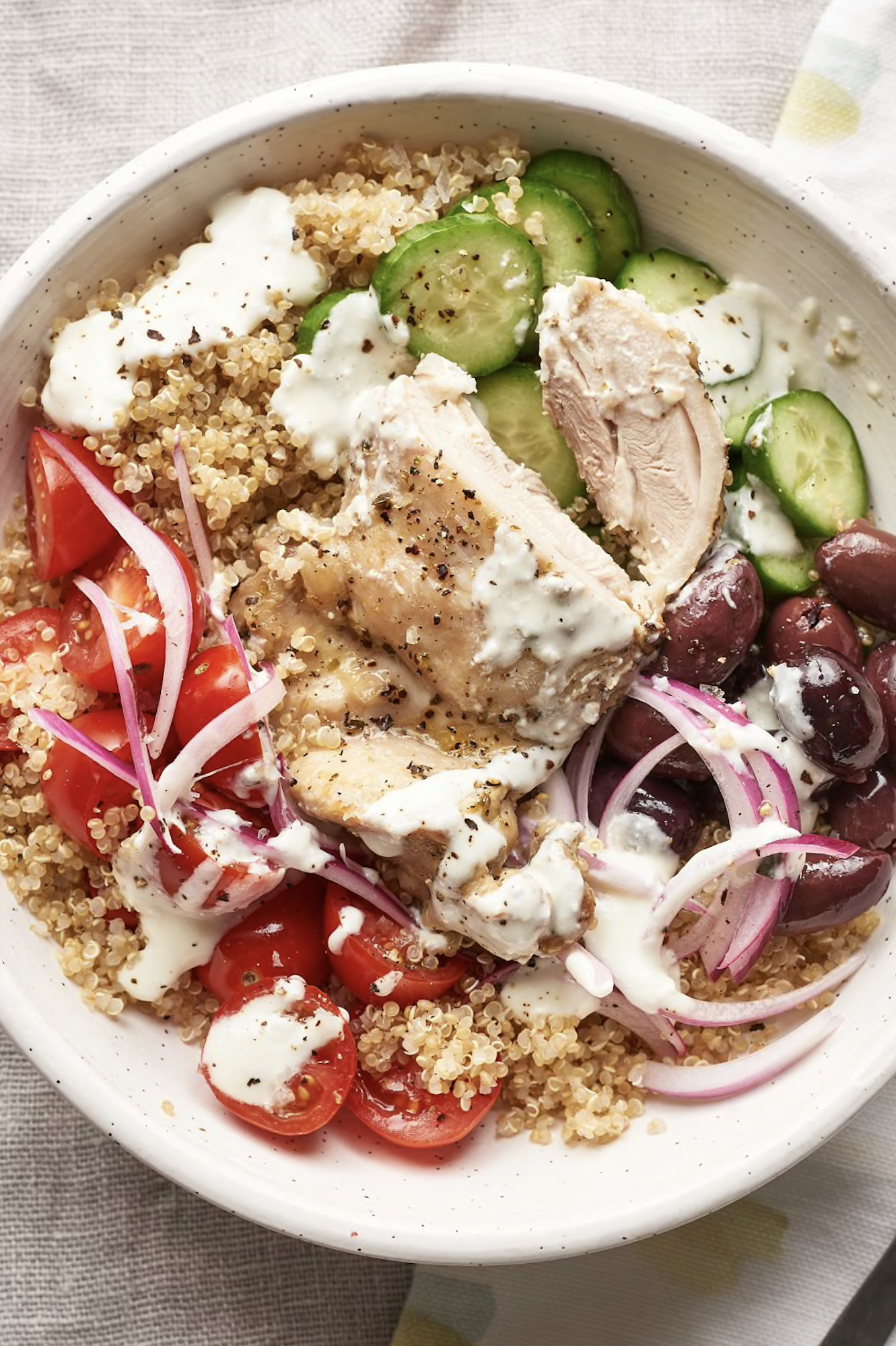 Greek Chicken Grain Bowls