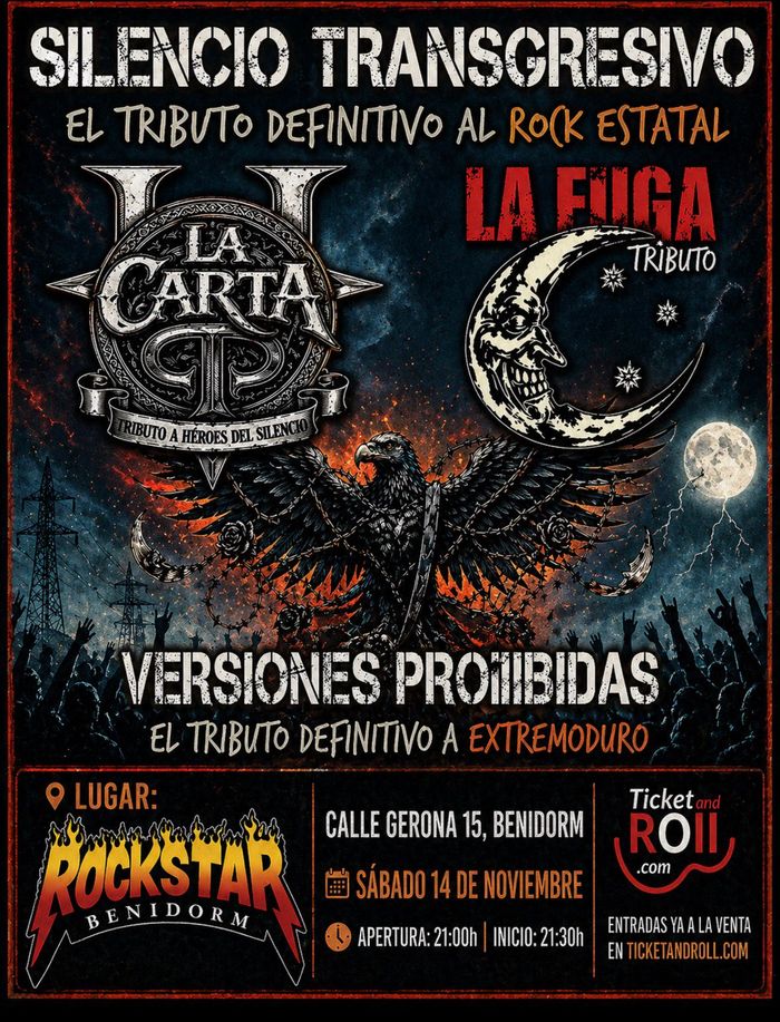 SILENCIO TRANSGRESIVO - TRIBUTE TO HÉROES DEL SILENCIO, LA FUGA AND EXTREMODURO